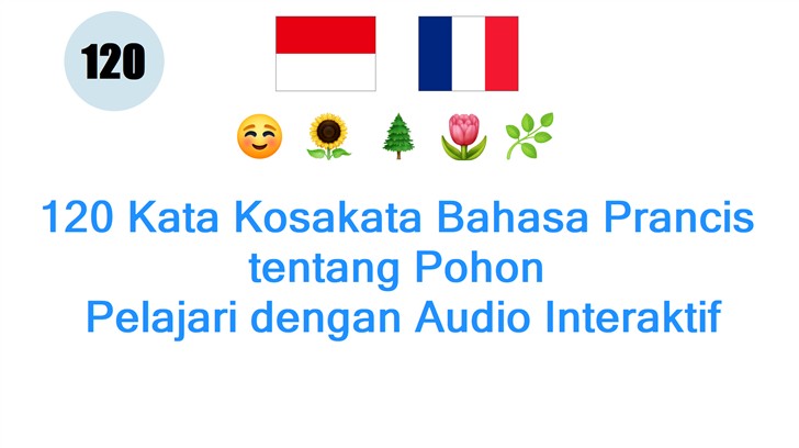 120 Kata Kosakata Bahasa Prancis tentang Pohon: Pelajari dengan Audio Interaktif